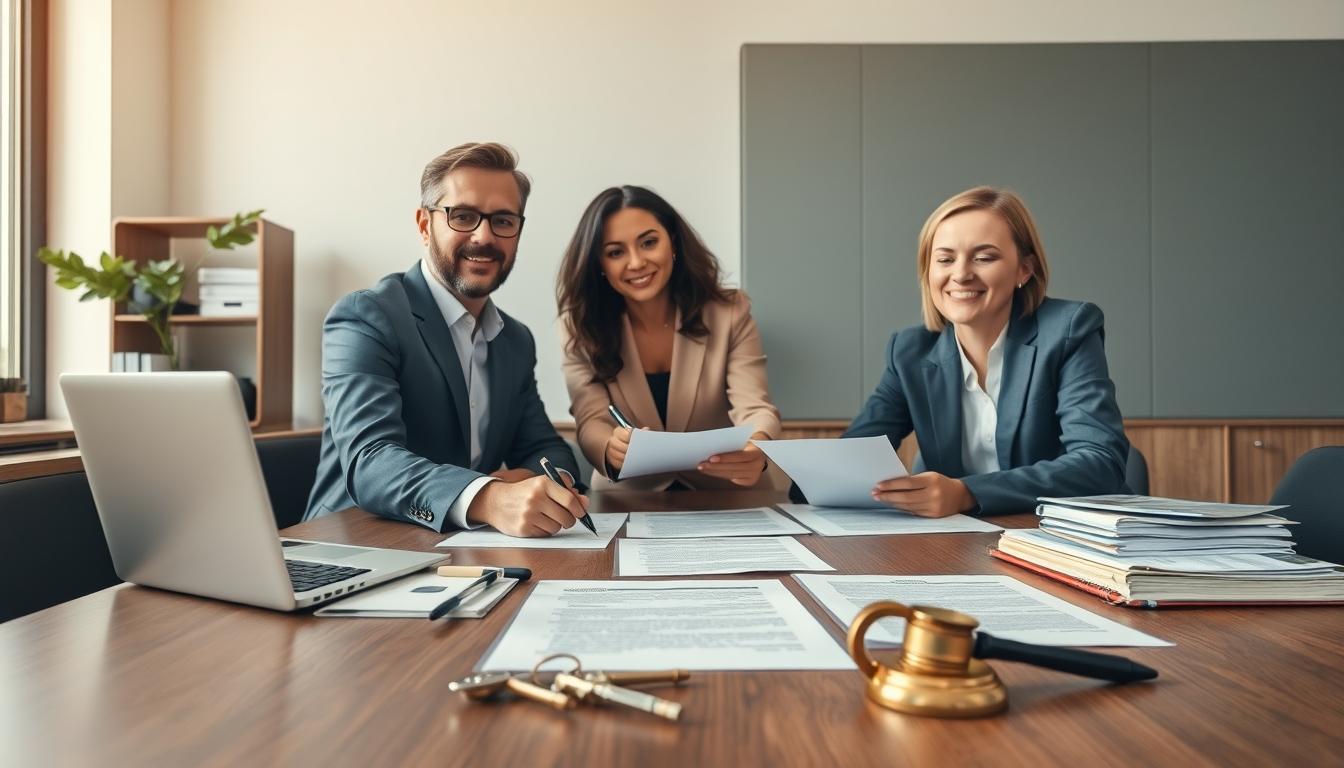 Business agreement signing